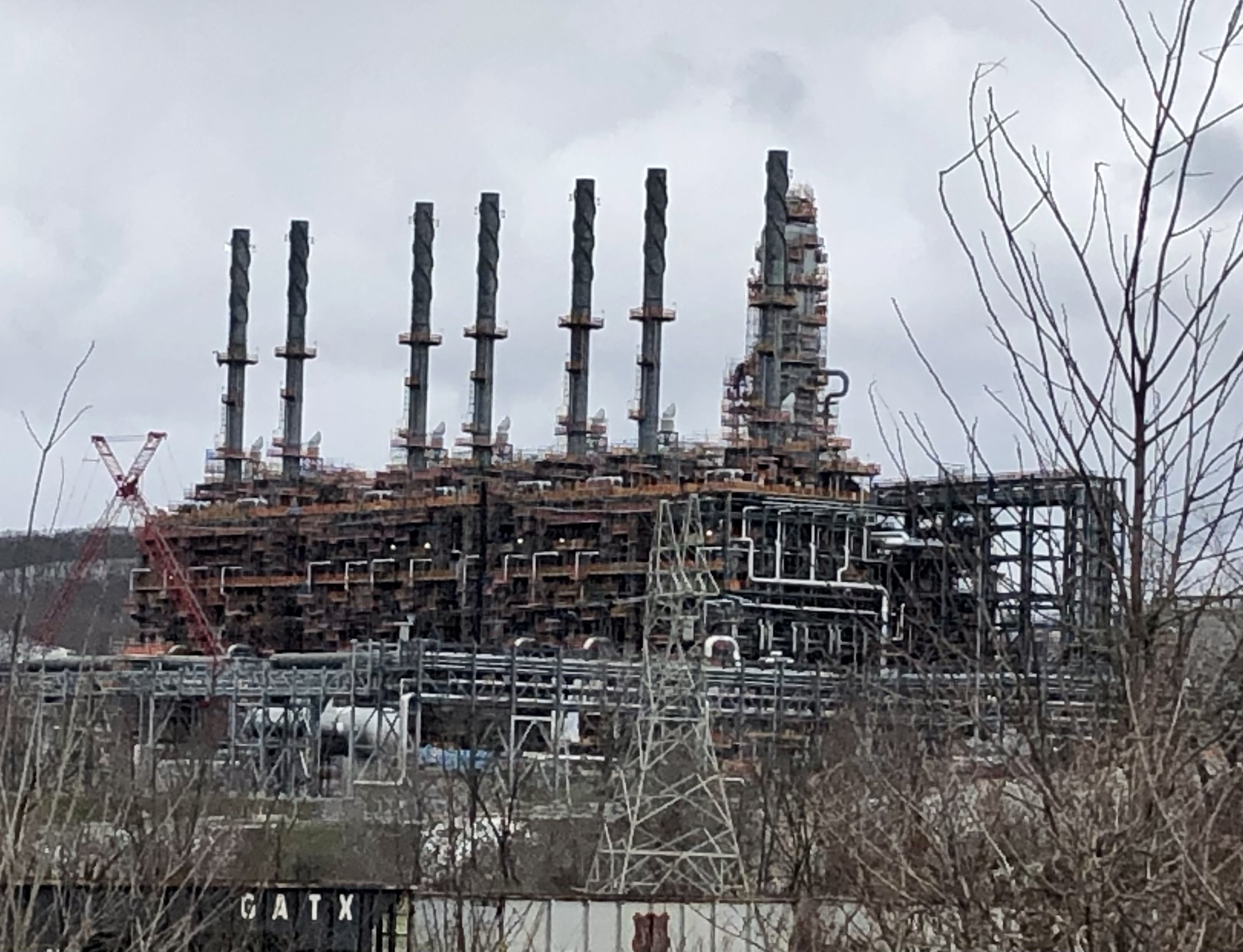 *Pennsylvania Petrochemicals Complex Under Construction.* <br> (Photo Taken in March 2022 by David Passmore.)